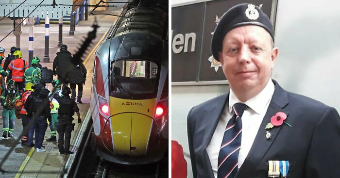 Hero Old Man Blocks Knife Attack On Girl During UK Train Rampage As Chaos Unfolds