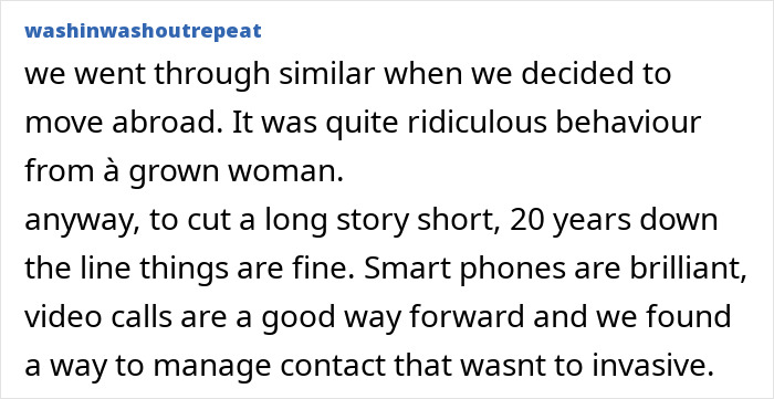 Comment about couple's plans to move to the city for daughter-in-law&rsquo;s job and mother-in-law accusing her of stealing son.