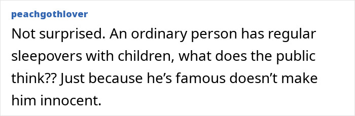 Commenter expressing skepticism about Michael Jackson&rsquo;s innocence amid siblings&rsquo; disturbing new allegations.