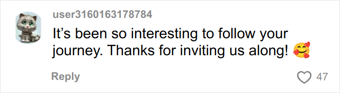 Comment on social media praising a woman&rsquo;s mental health advocacy journey after her personal struggles and face tattoo.