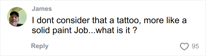 Comment about a woman with a prominent face tattoo sharing her story as a mental health advocate online.