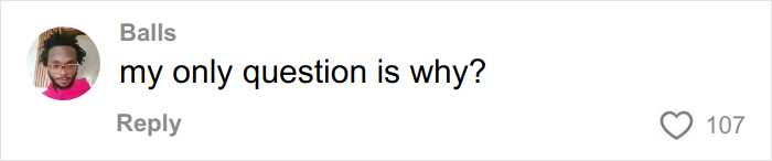 Man reacting to a social media comment questioning a woman with a prominent face tattoo advocating for mental health.