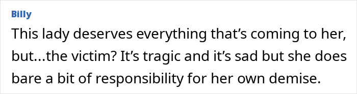 Comment about fake plastic surgeon causing tragic consequences from botched silicone injections discussed online.