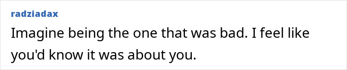 Text post on a white background with black font, discussing feelings about being the cause of a bad situation.