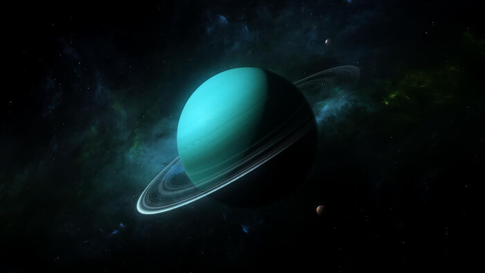Planet with rings in outer space, illustrating an online thread sharing what's coming next in future events.