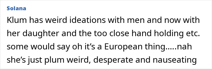 Nauseating Heidi Klum and daughter Leni respond to critics with bold new lingerie shoot at ages 52 and 21.