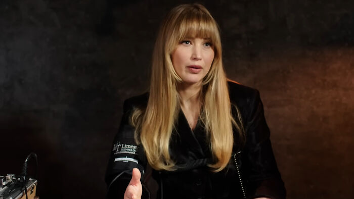 Woman with long blonde hair in a black outfit sharing honest stories about meeting James Franco in person.