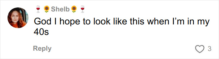 User Shelbs profile picture with text expressing hope to look similar in her 40s, related to Ashley Tisdale name change context.
