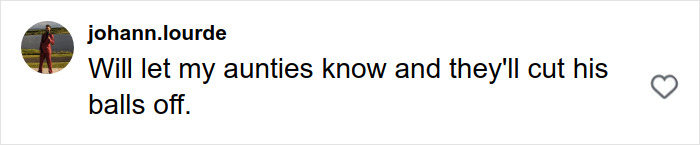 Comment on social media expressing anger and support related to disturbing truth about solo traveling being revealed.