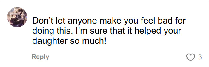 Comment supporting a mom who allows her 16-year-old daughter to change her racist name after bullying at school.