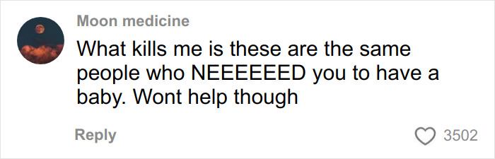 Comment by user Moon medicine expressing frustration about social issues, featured in a discussion on US megachurches. Comment by user Moon medicine expressing frustration about social issues, featured in a discussion on US megachurches.
