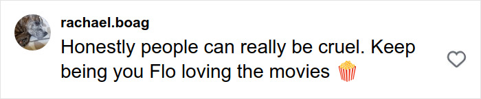 Comment on social media expressing support for Florence Pugh amid criticism about age gap with ex Zach Braff.