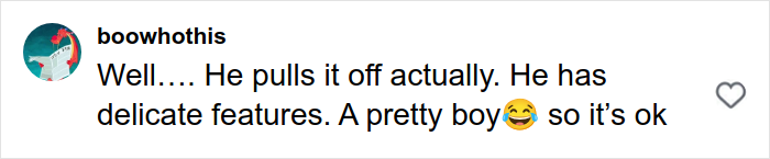 Comment on social media praising Angelina Jolie and Brad Pitt's son Knox, 17, for his bold new look with delicate features and a pretty boy appearance.