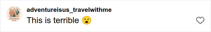 Social media comment expressing shock and concern about disturbing solo traveling truth revealed by local man's vile act.