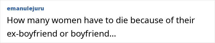 Comment about women affected by ex-boyfriends, reflecting mystery surrounding influencer&rsquo;s vanishing and chilling messages online.