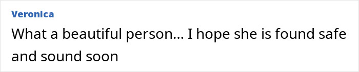 Comment expressing hope for influencer&rsquo;s safe return amid mystery and chilling messages after Christmas party.