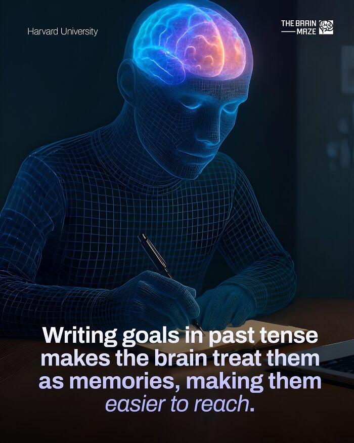 Digital human figure with illuminated brain writing, illustrating incredible facts about the human body and brain function.