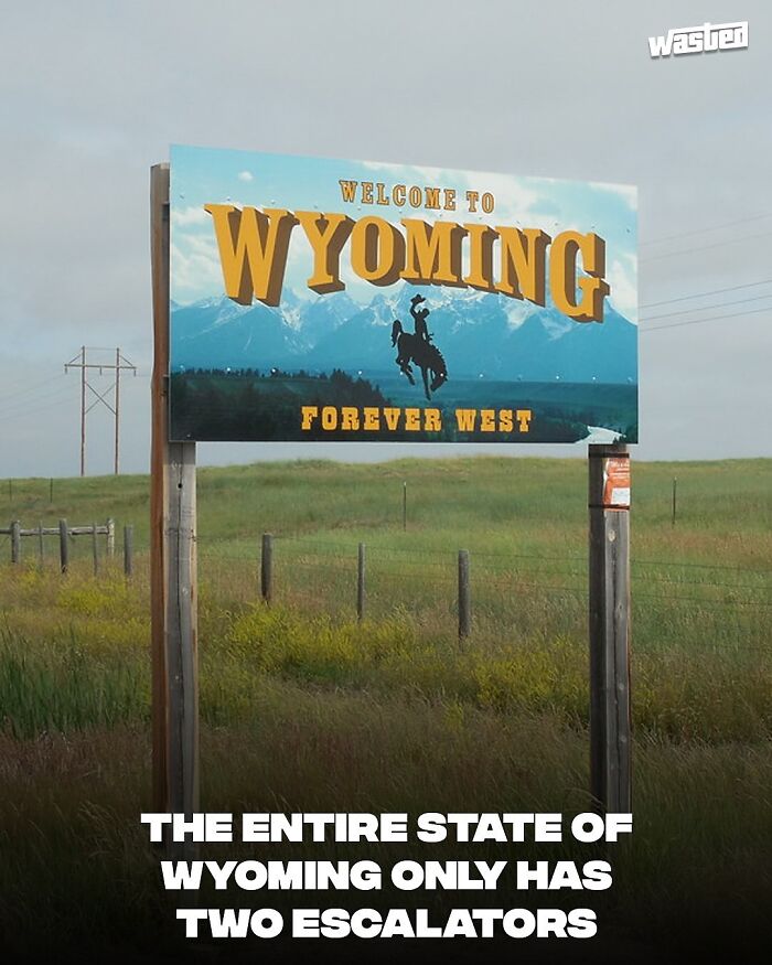 Welcome to Wyoming sign with mountains in the background, learning fun facts about the state outdoors