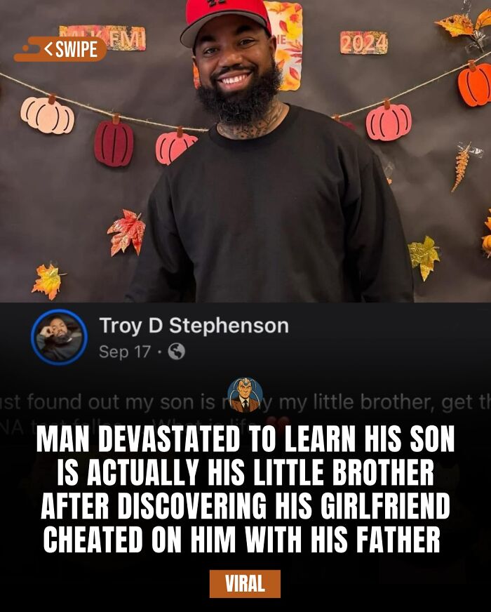 Man sharing a viral story on an Instagram page known for daily facts and interesting stories.