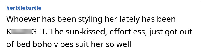 Screenshot of a social media comment discussing Jennifer Lawrence and Robert Pattinson's intimate photos going viral.