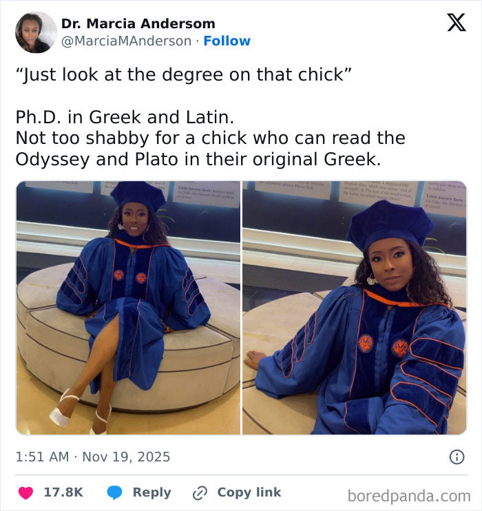 Woman in blue graduation gown and cap celebrating PhD achievement, representing women's success and academic excellence. Woman in blue graduation gown and cap celebrating PhD achievement, representing women's success and academic excellence.