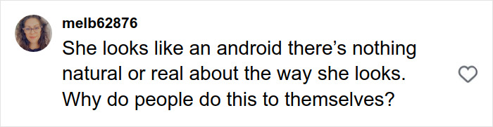 Screenshot of a social media comment criticizing appearance, related to stretch marks on your skin discussions.