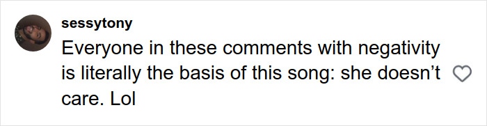 Comment about negativity and self-care related to stretch marks on your skin and personal transformation.