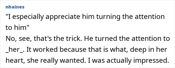 Screenshot of a forum post discussing appreciation and attention, related to mil expects Thanksgiving dinner after 12-hour shift. Screenshot of a forum post discussing appreciation and attention, related to mil expects Thanksgiving dinner after 12-hour shift.