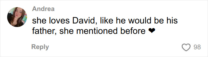 Screenshot of a social media comment discussing Millie Bobby Brown and David Harbour on Stranger Things set rumors.