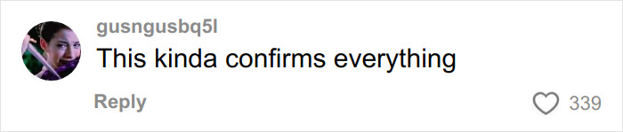 Comment on social media post reading this kind of confirms everything, discussing Millie Bobby Brown and David Harbour bullying rumors.