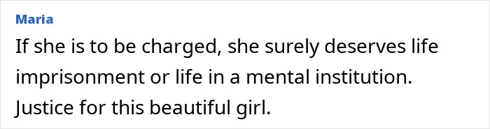 Comment expressing that a mother accused of taking her 9-year-old daughter's life gave her anti-anxiety medication.