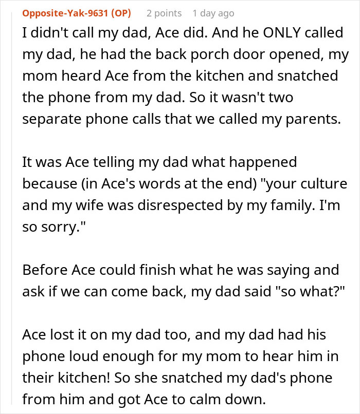 Text conversation discussing a Thanksgiving conflict where a woman discovers what her sister-in-law thinks about her.