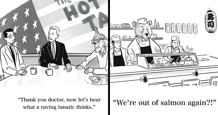 People Are Loving These 50 Absurd Comics By The Creators Of “Mannequin on the Moon”