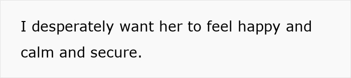 Text reading I desperately want her to feel happy and calm and secure, expressing the toll of daily screaming and meltdowns with a 3-year-old.