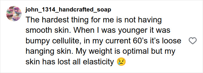 Comment on skin texture and aging, mentioning loose skin and lack of elasticity related to Paulina Porizkova’s perfect imperfections. Comment on skin texture and aging, mentioning loose skin and lack of elasticity related to Paulina Porizkova’s perfect imperfections.