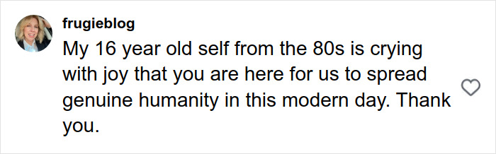 Comment praising Paulina Porizkova for embracing perfect imperfections and spreading genuine humanity today. Comment praising Paulina Porizkova for embracing perfect imperfections and spreading genuine humanity today.