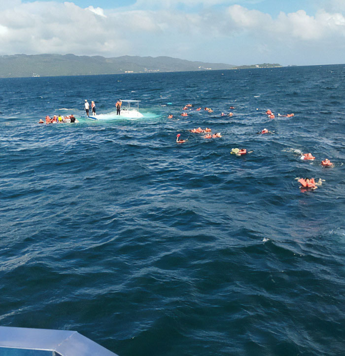 Over 50 Cruise Ship Passengers Left Floating In The Sea After Catamaran Sinks During Excursion