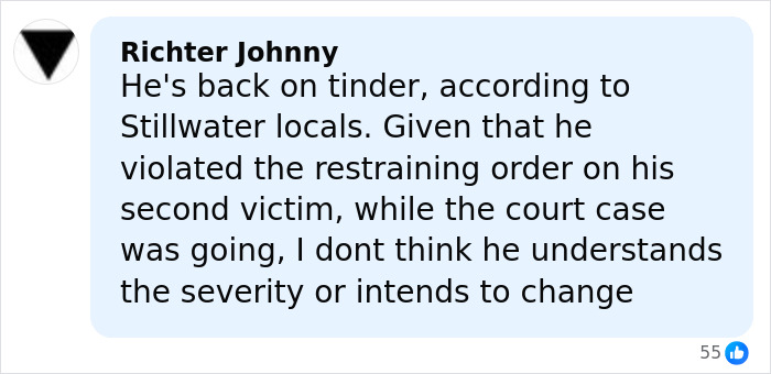Comment on social media expressing concern over a teen violating restraining orders amid protests erupting across Oklahoma.