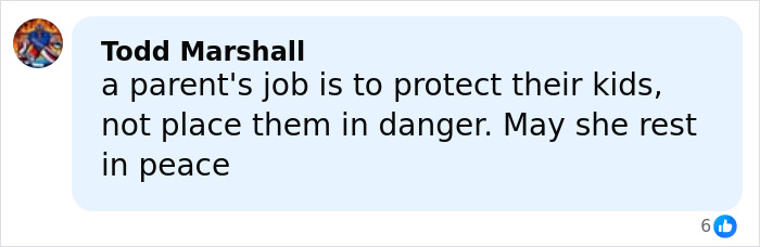 Facebook comment expressing concern about parental responsibility and mourning a teen slain on a cruise, related to stepbrother obsession.