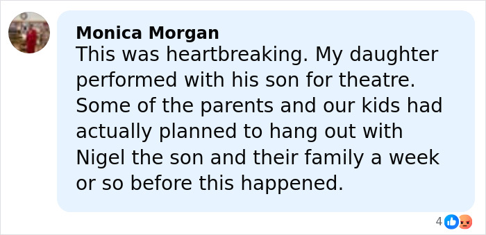 User comment about the celebrity chef found guilty of slaying entire family, expressing heartbreak and personal connection.