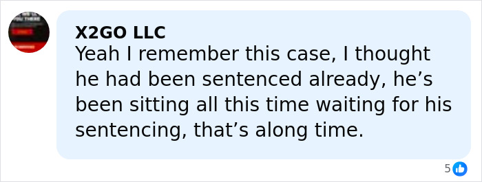 Comment from X2GO LLC discussing the celebrity chef case and delay in sentencing related to family slaying on Christmas.