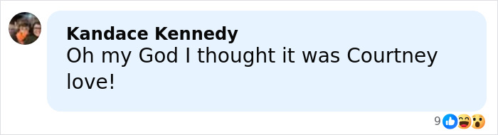 Comment on social media post mentioning Britney Spears, expressing surprise and confusion about her appearance.