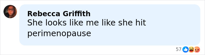 Comment on social media post with Rebecca Griffith expressing concern about Britney Spears looking unrecognizable as her family asks for help.