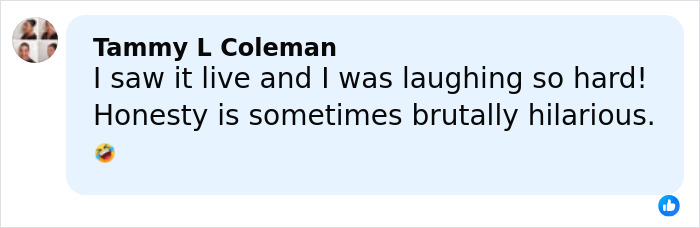 Comment from Tammy L Coleman laughing about little girl's brutally honest reaction to golden ticket offer at Thanksgiving parade. Comment from Tammy L Coleman laughing about little girl's brutally honest reaction to golden ticket offer at Thanksgiving parade.