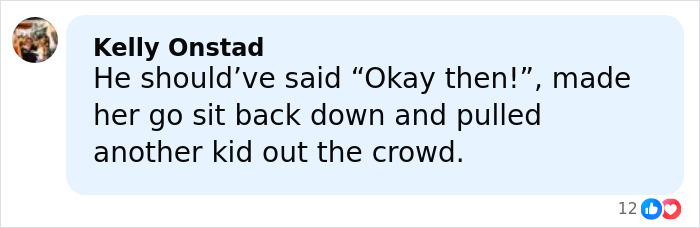 Comment from Kelly Onstad about a little girl's brutally honest reaction to a golden ticket at a Thanksgiving parade. Comment from Kelly Onstad about a little girl's brutally honest reaction to a golden ticket at a Thanksgiving parade.