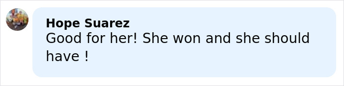 Comment by Hope Suarez supporting Katy Perry after she sues 85-year-old gravely ill veteran for $5 million Comment by Hope Suarez supporting Katy Perry after she sues 85-year-old gravely ill veteran for $5 million