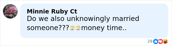 Comment on social media mentioning unknowingly marrying someone, related to singer and Malaysia&rsquo;s ex-king divorce demand.