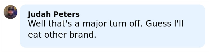 Screenshot of a social media comment reacting to leaked audio exposing disturbing soup ingredients by Campbell's executive.
