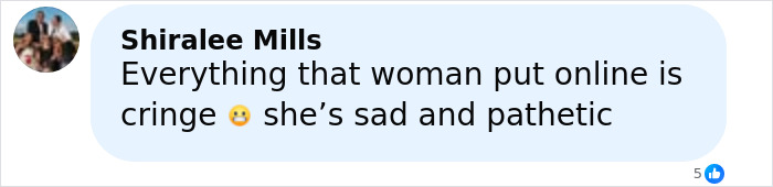 Comment criticizing Meghan Markle&rsquo;s celebration with Prince Harry, calling it irritating and staged.