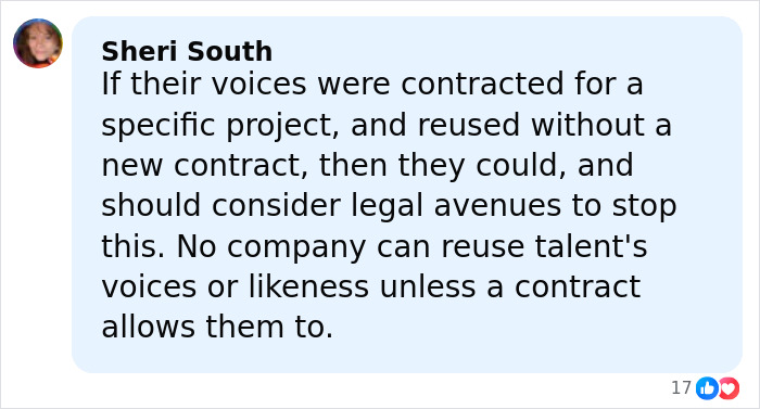 Comment by Sheri South discussing actors’ voices and contracts amid backlash over Fox News religious podcast controversy. Comment by Sheri South discussing actors’ voices and contracts amid backlash over Fox News religious podcast controversy.